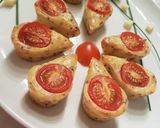 Une image de l'étape 5 de Bouchées apéro tomates cerises.