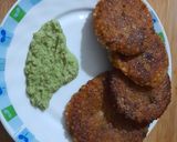 A picture of step 4 of Sabudana vada or cutlet.