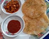 A picture of step 7 of Onion Rava Dosa (Onion Pancakes).
