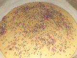 Torta De Vainilla Con Topping De Colores, Fácil De Hacer