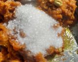 A picture of step 2 of Kaddu ka halwa.