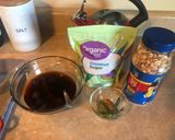A picture of step 1 of Tropical fruit dipping sauce.