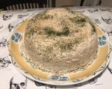 Une image de l'étape 5 de Riz à l aneth et bouillon de gambas.