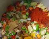 A picture of step 2 of Veg Masala Khichdi.