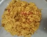 A picture of step 2 of Tri colour pulao.