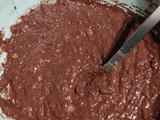Brownie base de banana y manzana