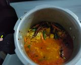A picture of step 2 of Vegetable pulao in pressure cooker.