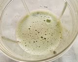A picture of step 2 of AloeVera, mint and lemon juice.