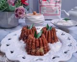 Foto langkah ke 7 dari resep Putu Cetak Cokelat Durian.