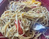 A picture of step 6 of Cajun-Style Sausage Pasta.