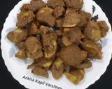 A picture of step 3 of Kuttu K Pakore.