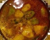 A picture of step 4 of Puri Sabzi and Sevai.