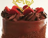 A picture of step 8 of Chocolate Cake with Fudge Frosting.