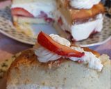 Foto langkah ke 5 dari resep Erdbeer Käsesahne Bienenstich kuchen.