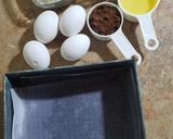A picture of step 1 of Mud brownie without oven😍.