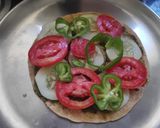 A picture of step 3 of Chapati Sandwich.