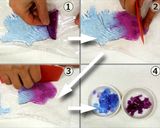 A picture of step 7 of Nerikiri Wagashi: "紫陽花  Ajisai (Hydrangea)".