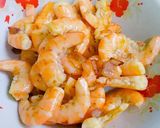 A picture of step 3 of Bánh xèo with Shrimp, Pork, Squid, and Quail Eggs.