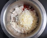 A picture of step 2 of Cheese Dahi Bhalla Chaat.