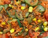 Foto del paso 6 de la receta: Berenjena con ensalada de zanahoria y zucchini (VEGETARIANO) 🍆🥕🥒