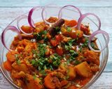 A picture of step 7 of From Valley to Veggie Bowl: The Aromatic Magic of Mix Veg Rogan Josh.