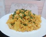 A picture of step 3 of Aloo Gobhi.