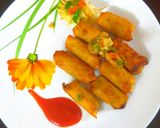 A picture of step 5 of Veg Spring Roll.
