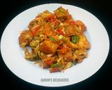 A picture of step 7 of Peppered Tofu(Awara).