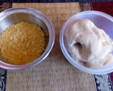A picture of step 2 of Besan kachori.