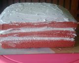 Foto langkah ke 6 dari resep Kue HUT RI ke-76 (base cake red Velvet).
