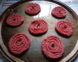 A picture of step 4 of Beetroot Chakri#foodphotographychallenge.