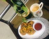 A picture of step 3 of Donut cutlus with chai.