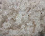 A picture of step 3 of Coconut Burfi.