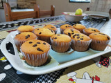 Muffins de limón con chispas sin manteca