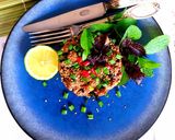 A picture of step 3 of Thai-Style Beef Tartare, Lightly Seared.