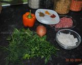 A picture of step 1 of Stuffed whole cabbage.