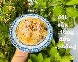 Hình bước làm 5 của món Xôi sầu riêng đậu phộng