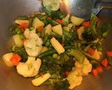 A picture of step 7 of Mix Veg in White Sauce.