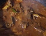 A picture of step 17 of Shaljam Gosht.