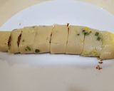 A picture of step 4 of Pork Floss and Cheese Taiwanese Egg Pancake.