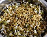 A picture of step 1 of Sprouted Moong Pakoda.