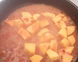 A picture of step 7 of Butternut soup with chia seeds toppings.