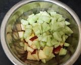 A picture of step 2 of Apple  Chatpata  mix veg  salad.
