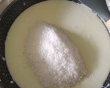 A picture of step 2 of Rose Coconut Burfi.