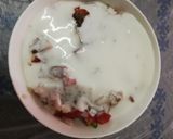 A picture of step 3 of Kadu ka raita summer special.