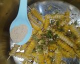 A picture of step 2 of Masala-Fried sweet corn.
