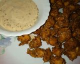 A picture of step 1 of Dhaka chicken with dip sauce.