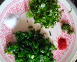 A picture of step 2 of Double layer Soy flour and spring onion Paratha.