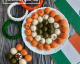 A picture of step 8 of Tri colour goli idli.