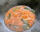 Gambar langkah 3 resipi Sambal Ayam Daun Limau Purut.
